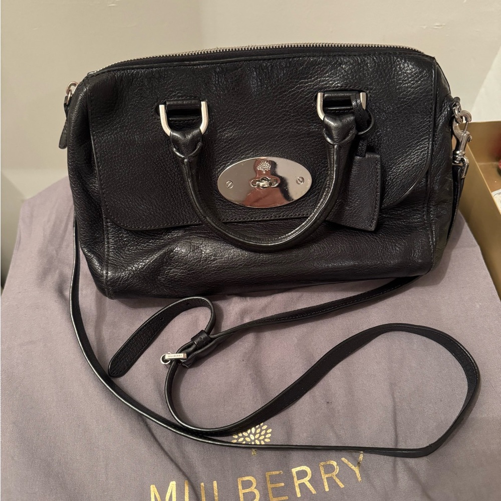 Mulberry Black Leather Satchel